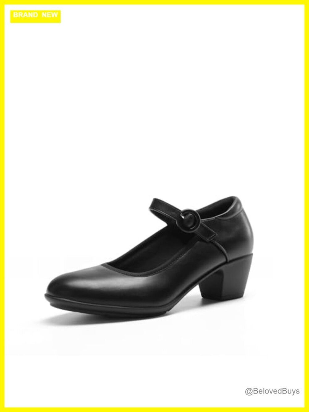 Mary Jane Low Chunky Heels Pumps Comfortable Work Dress Shoes
